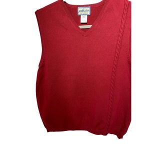 PENDLETON Men's Red Sweater Vest SZ L Mens125 * Pre Owned